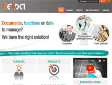 Tablet Screenshot of eldaservice.it